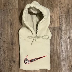 Itachi Swoosh Cream Hoodie Naruto